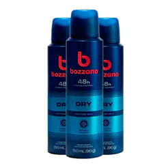 Kit Desodorante Aerosol Bozzano Dry 90g - 3 unidades