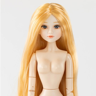Cabeça de boneca BJD de 6 pontos com olhos de vidro 3D e maquiagem, acessório de brinquedo para prática de maquiagem, ve