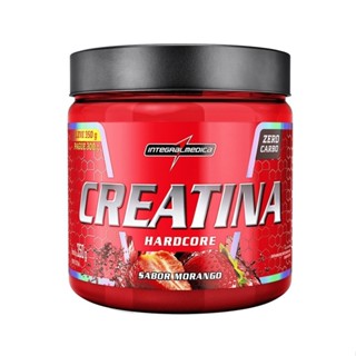 Creatina Hardcore 100% Pura 350g Integralmédica - Morango em Oferta na Shopee