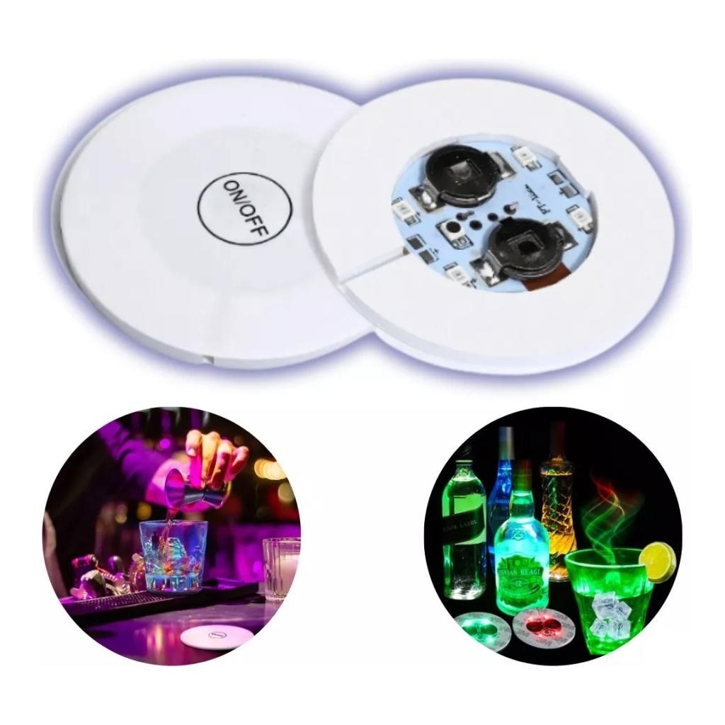 Adesivo Led Base Luminosa P/ Garrafas E Copos