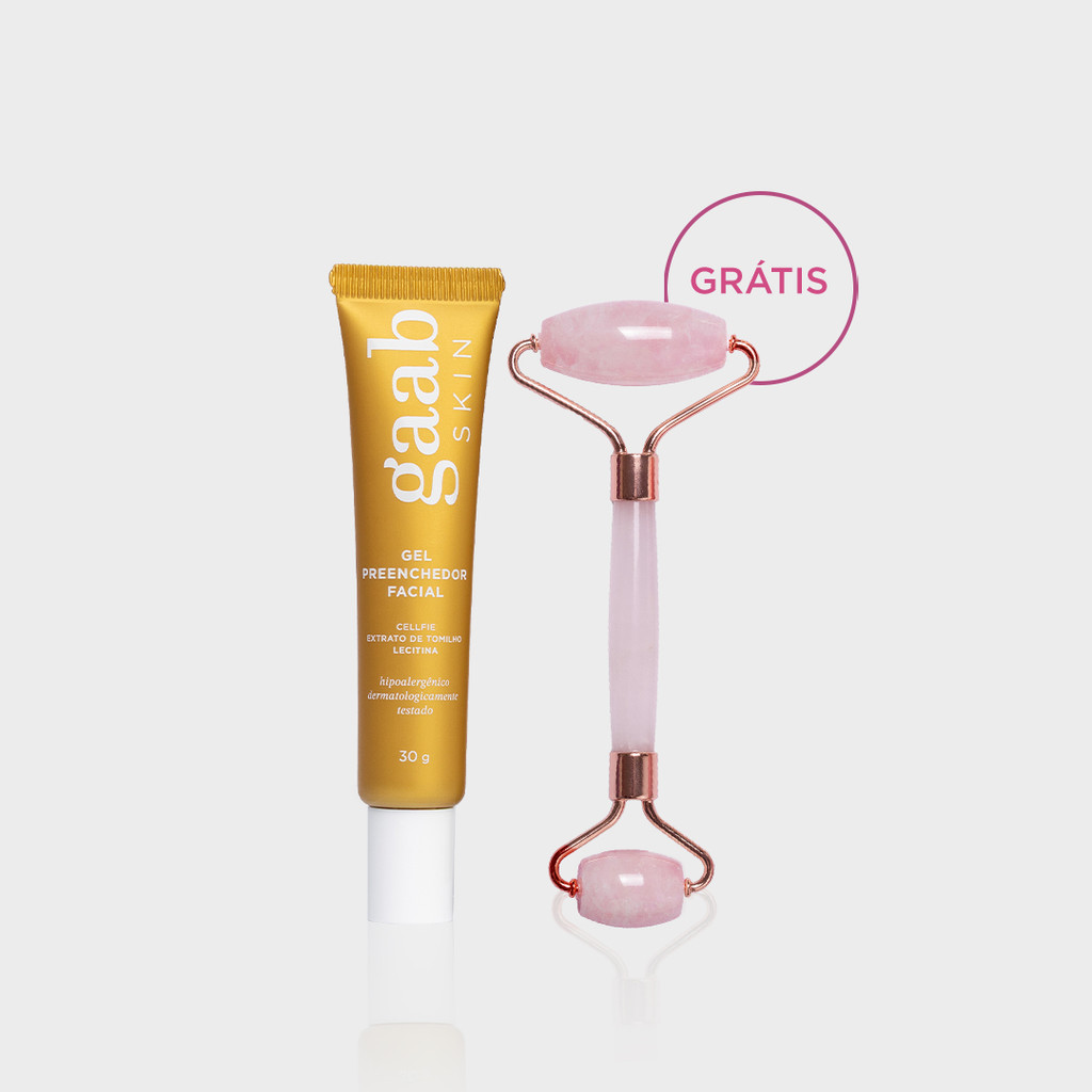 Gel Preenchedor + Roller Facial Gaab em Oferta na Shopee