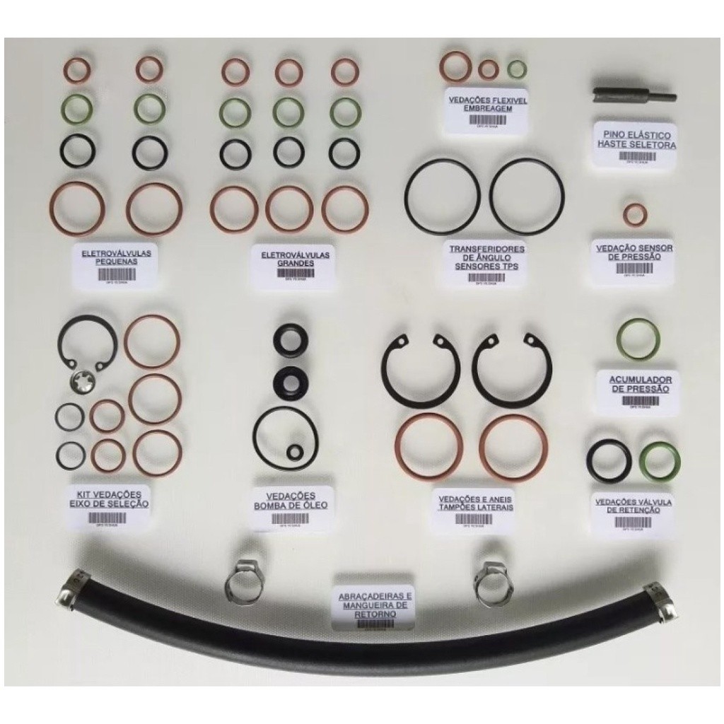 Kit Vedações Reparo Robô/bomba Dualogic Fiat 500 E Novo Uno