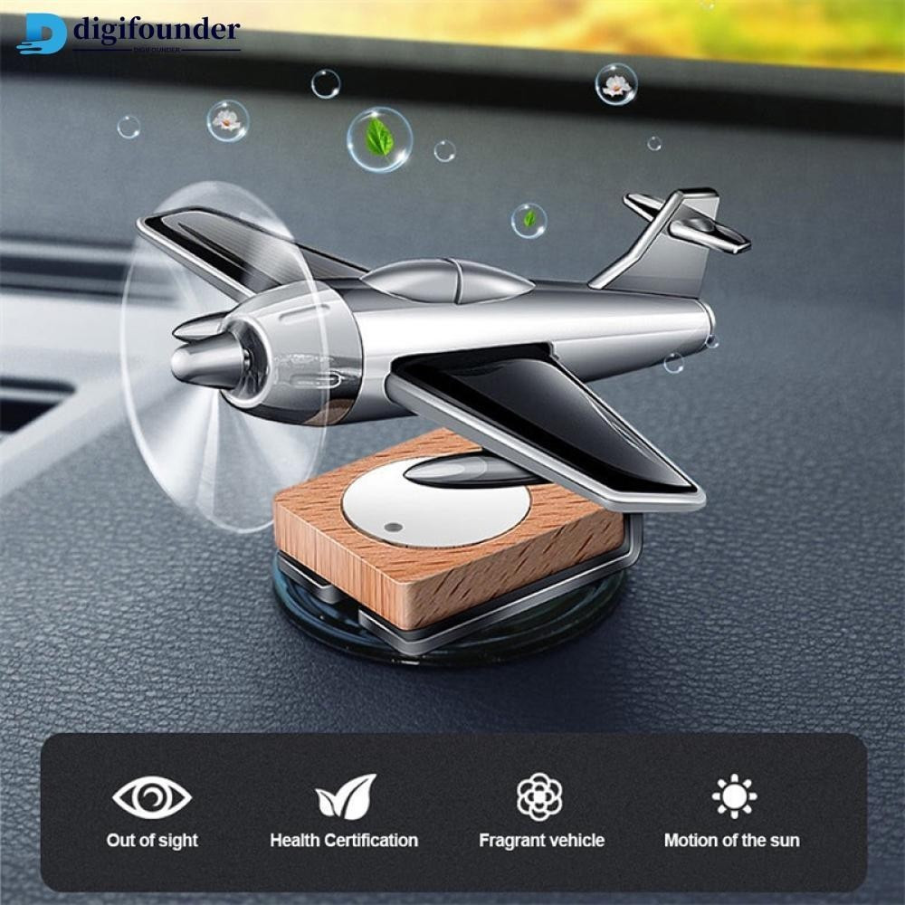 DIGIFOUNDER Refrigerador Criativo De Ar Para Carros Mini Solar Decoração De Aeronaves Perfume Ornamento De Avião D8T1