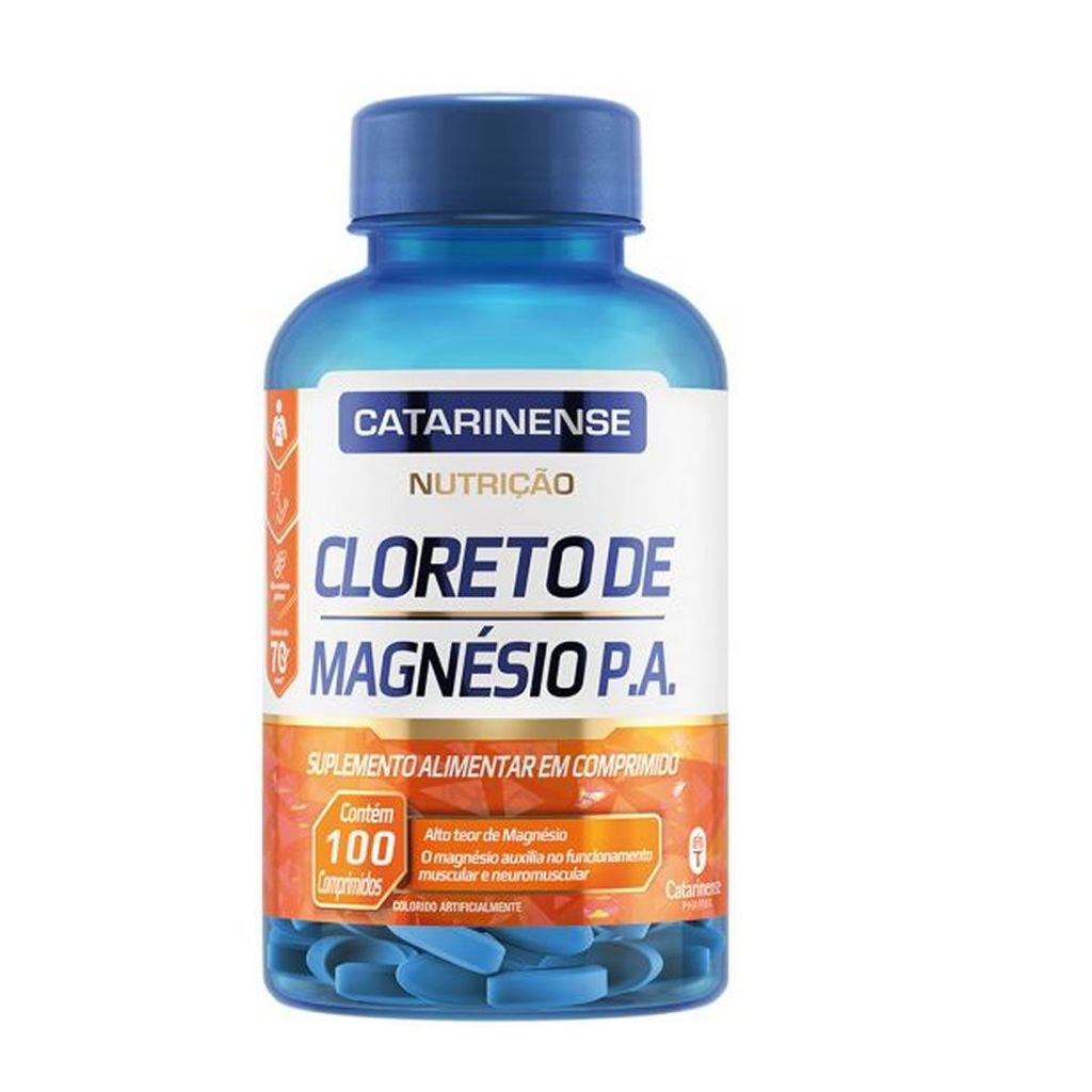Cloreto de Magnésio PA - 100 Comprimidos - Catarinense Nutrição em Oferta na Shopee