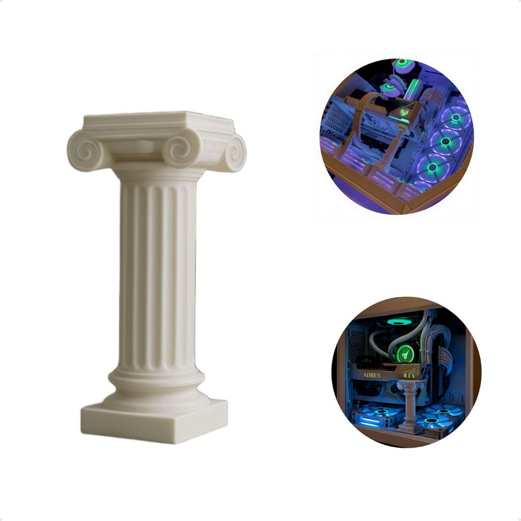 Suporte Ajustável Para Placa D Vídeo Coluna Grega Decorativa