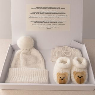 Kit Bebê Recém Nascido Tricô Touca Luva  Sapatinho Inverno Revelação Maternidade Enxoval Mesversário em Oferta na Shopee