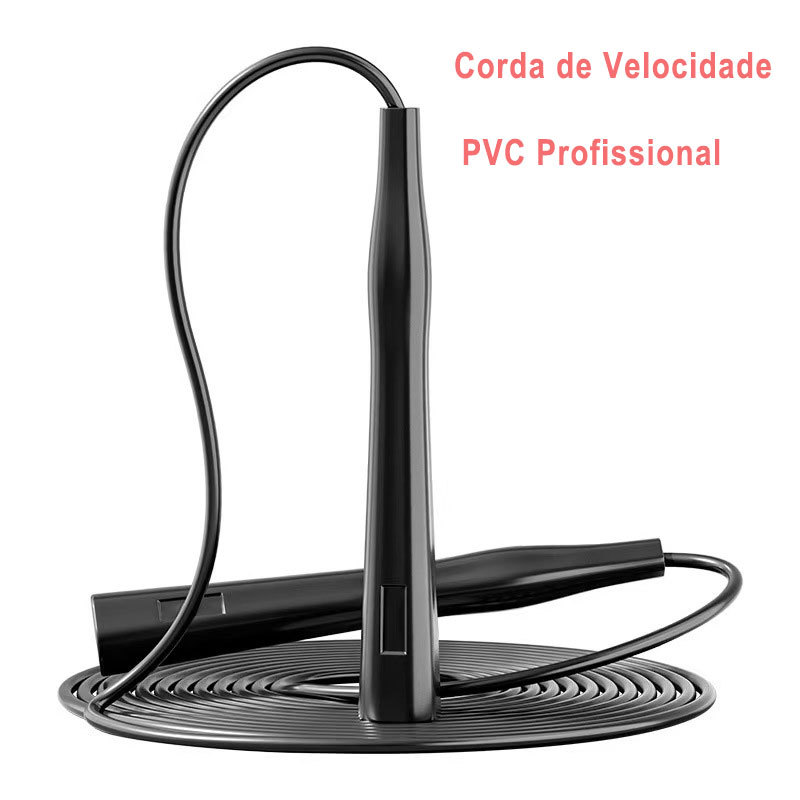 Cordas de Pular Profissional de PVC- Ajustável Antiderrapante para Competição Infantil