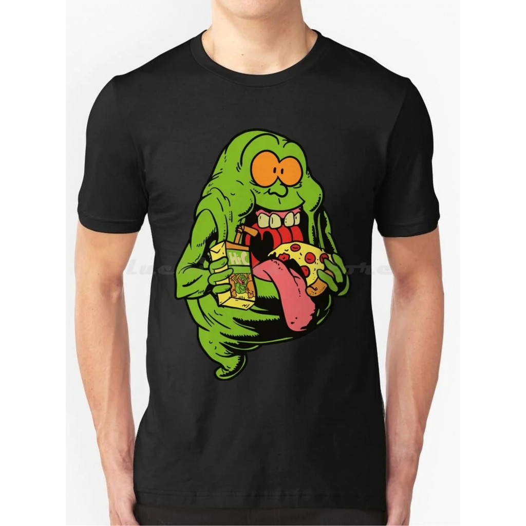 Camiseta Unissex Masculina e Feminina Ghostbusters Slimer Fantasma Básica  100%