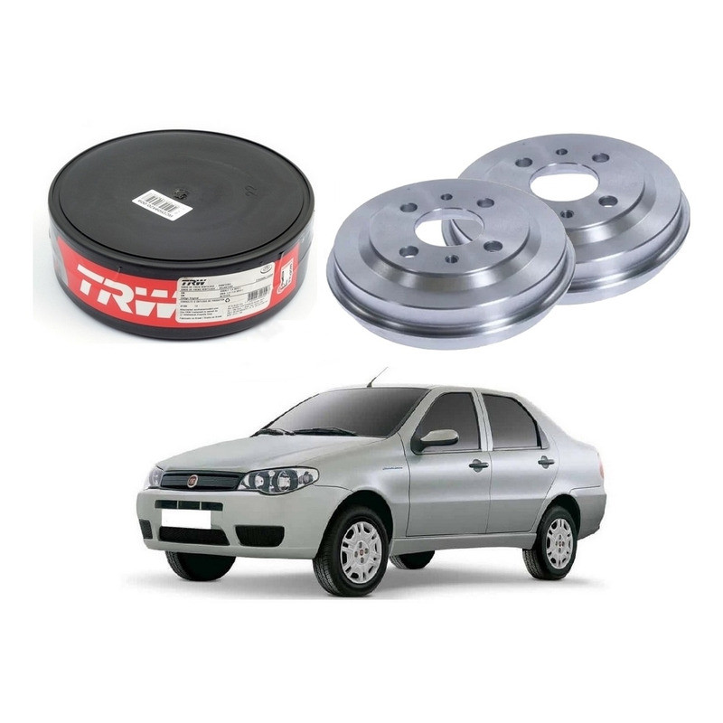 Tambor Freio Traseiro, Siena 1.0 1.4 2005 A 2010 em Oferta na Shopee