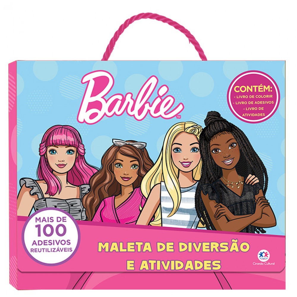 Livro Barbie - Maleta Diversão e Adesivos em Oferta na Shopee