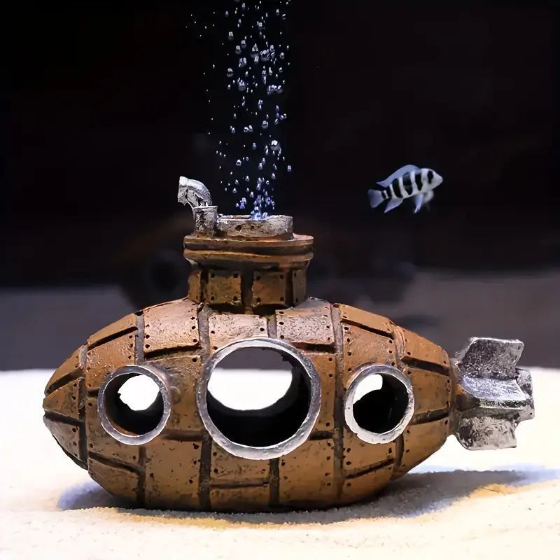 Decoração Para Aquário Submarino – Decoração Temática Subaquática e Abrigo Natural em Oferta na Shopee