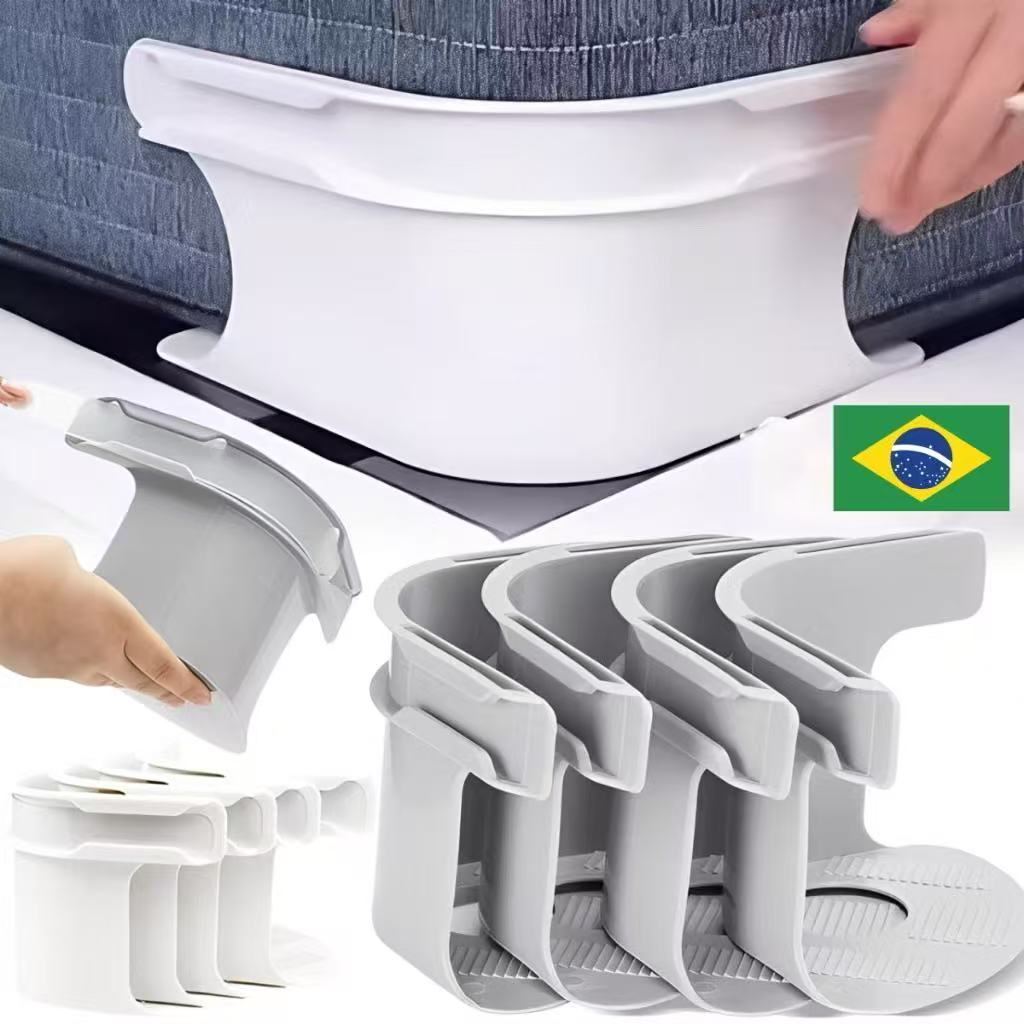 KIT Suportes De Lençóis Resistentes , Mantenha Arrumados , Ampliados Atualizados Com Clipes De Lençol em Oferta na Shopee