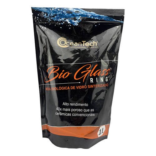 Mídia Filtrante Para Aquário Bio Glass Ring 1l Ocean Tech