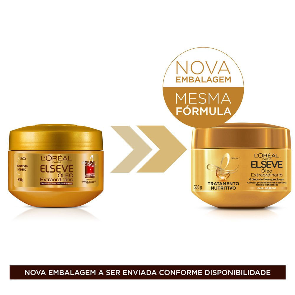 Detalhes do Creme de Tratamento Elseve Óleo Extraordinário Nutrição Intensa com 300g