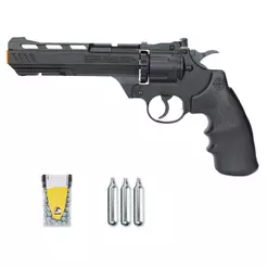 Revólver de Pressão Co2 Vigilante 4.5mm – Crosman + 3 Cilindros + Esferas