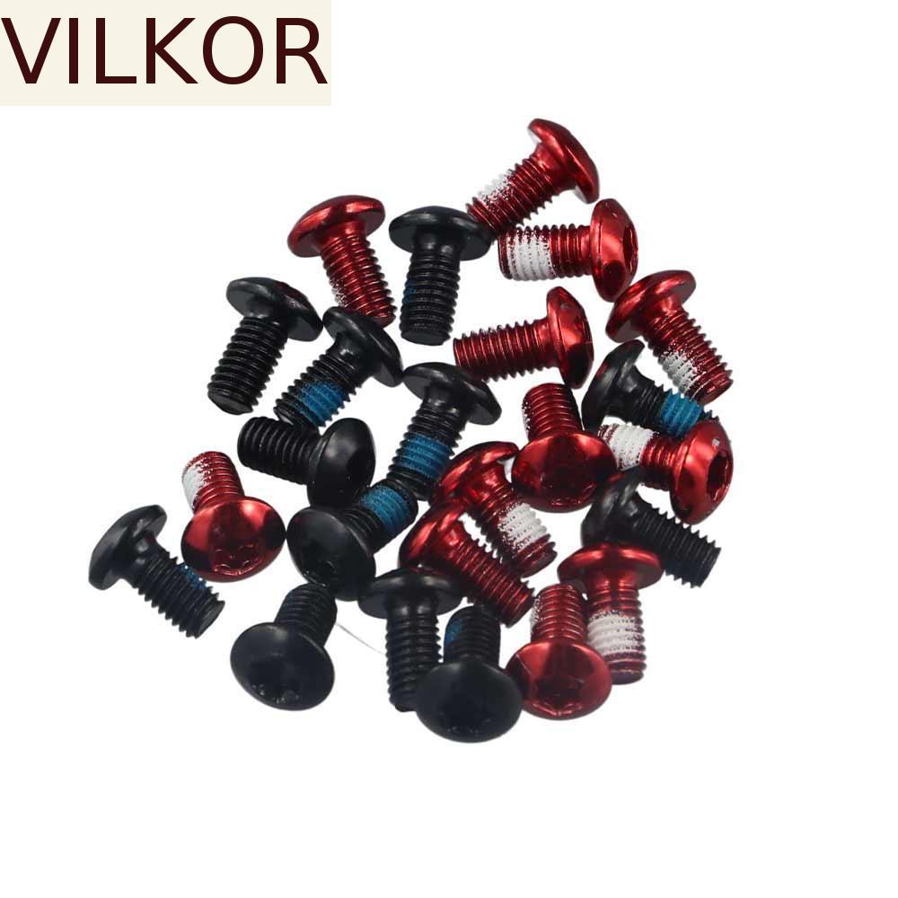 VILKOR Torx Parafusos Acessórios De Freio Rotor A Disco Da Bicicleta M5x9mm Aço Inoxidável Mountain Bike T25 Parafuso