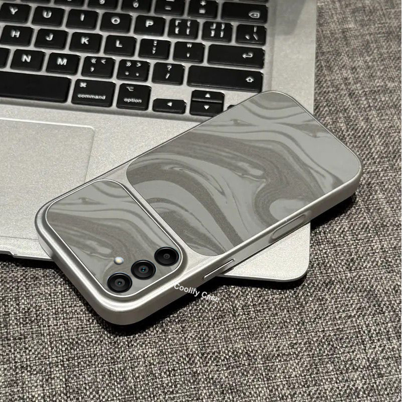 Capinha Samsung Galaxy A17 A57 A37 A27 A07 A56 A16 A36 A26 A06 Tampa traseira suave ondulada de água
