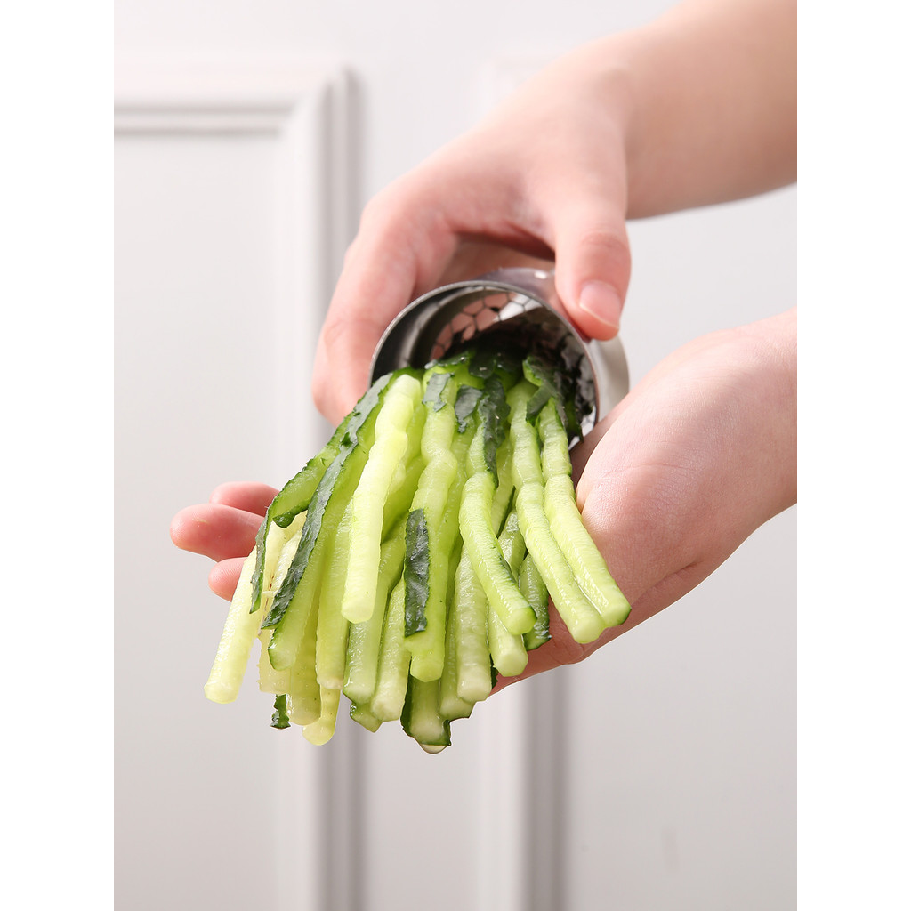 Triturador de pepino dedicado para loja de pato assado, aço inoxidável 304, cebola verde, favo de mel, barra de tração, 