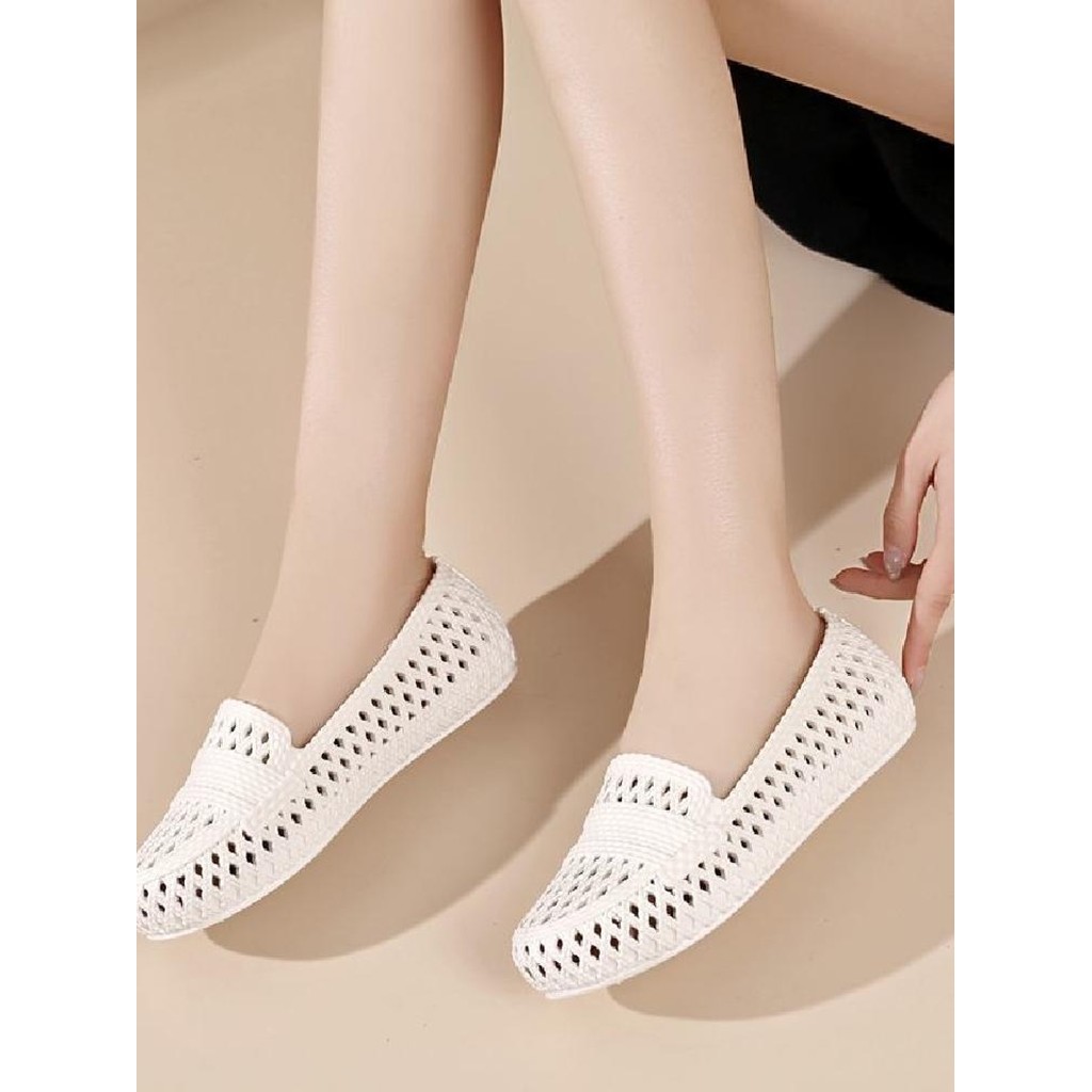 Sandálias de plástico femininas desgaste exterior respirável buraco sapatos femininos verão Baotou oco sapatos femininos