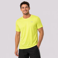 Camiseta Fila Basic Sports II Amarela Neon