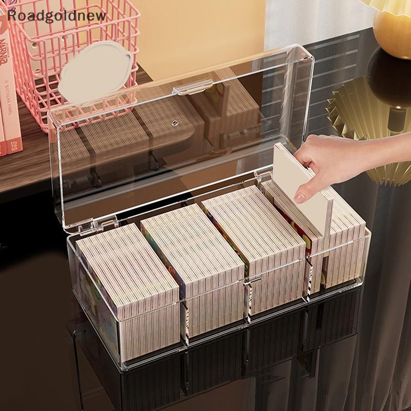RGN Kpop Caixa De Armazenamento De Cartão Fotográfico Transparente Organizador De Fotopartment Flip Protetor Recipiente 