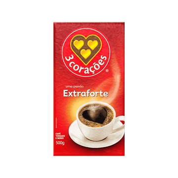 3 Corações Extraforte Café Torrado e Moído