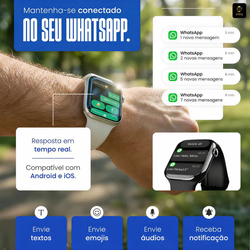 Relógio Smartwatch Microwear S11 Mini Series 11 42mm — foto 5
