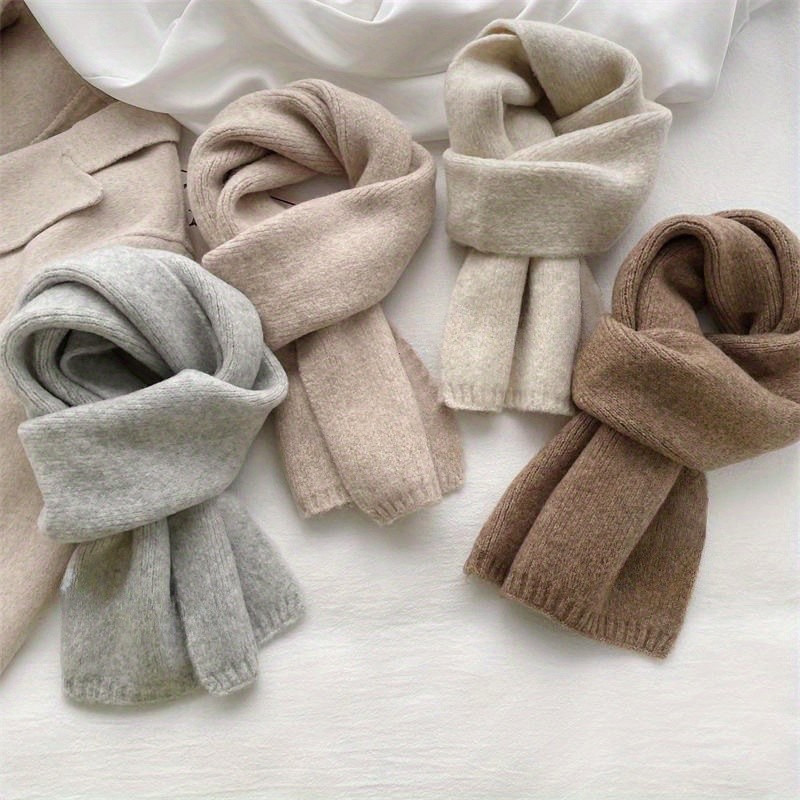 Cachecol Elegante de Tricô para Mulheres - Macio, Quente, Casual, Confortável para Uso Externo no Inverno***-&***-* ----