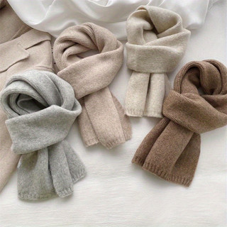 Cachecol Elegante de Tricô para Mulheres - Macio, Quente, Casual, Confortável para Uso Externo no Inverno***-&***-* ----