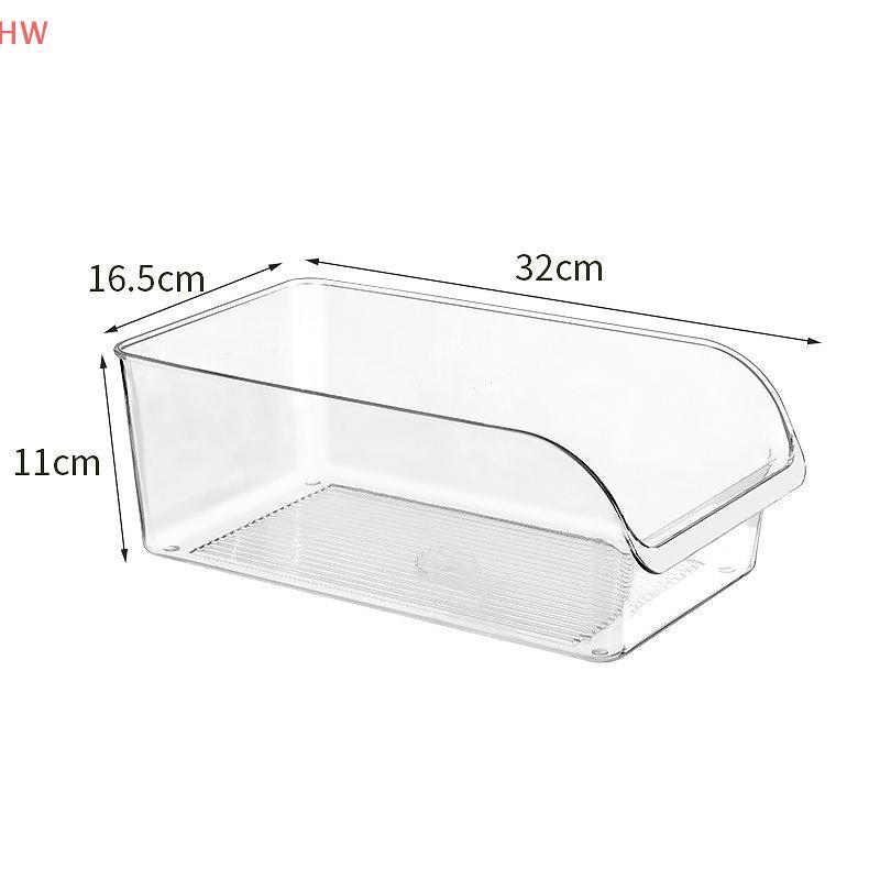 2pcs/3pcs/4pcs Organizador De Geladeira Transparente Gaveta Aberta Sna Caixa De Armazenamento Recipiente Multifuncional 