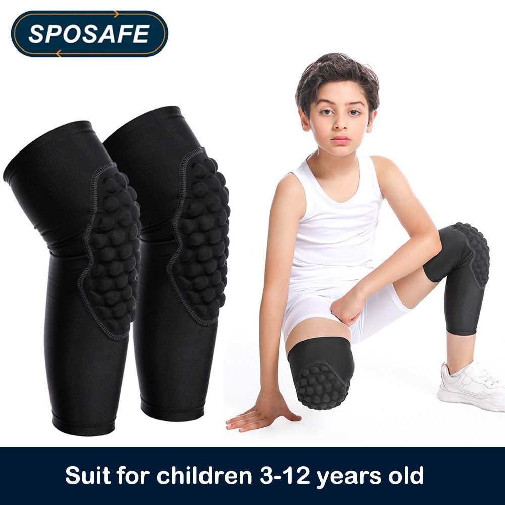 SPOSAFE1 PCS 3-12 Anos De Idade Joelheira Para Crianças De Compressão Manga De Proteção Esportiva Suporte De Equipamento