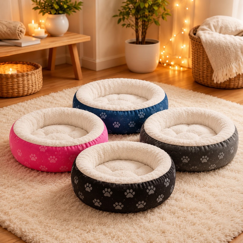 Cama Pet Sherpa 50x50 Macia Quentinha Antiderrapante Cães e Gatos