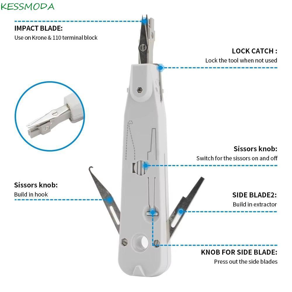 Ferramenta De Perfuração Kesselmanmoda , Kit De Ferramentas De Rede Krone Com Cabo Ergonômico , De Fio Alça Antiderrapan