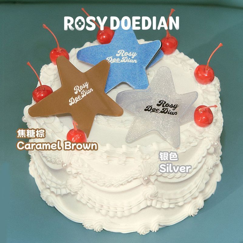 R ROSYDOEDIAN Skidding Series Star Grab Clip Estrela de cinco pontas Estilo coreano Tubarão Clipe Cabeça traseira Garra 
