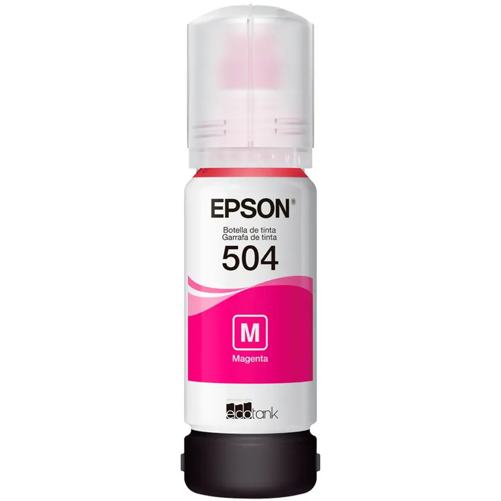 Refil Tanque de Tinta T504322-BR Magenta T504 até 6000 Páginas Epson