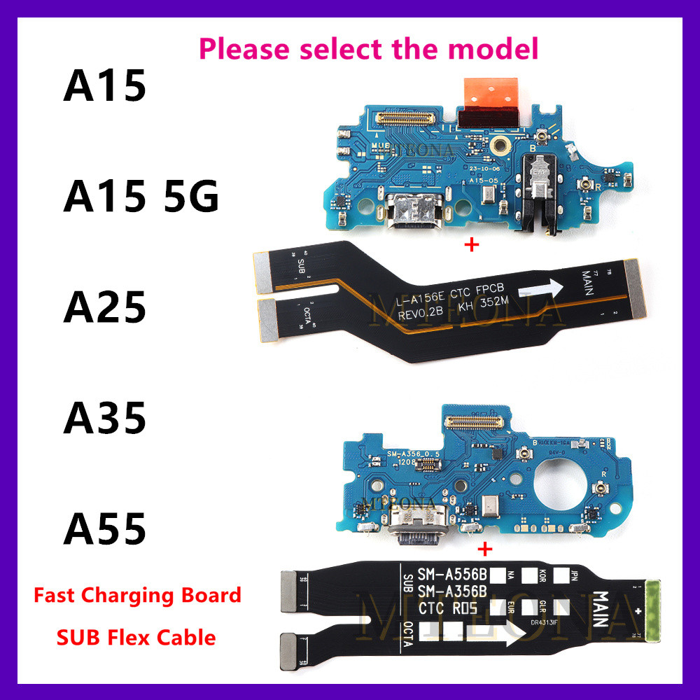 Para Samsung Galaxy A15 A05 A05S A25 A35 A55 5G USB Tipo-C Carregador Rápido Por