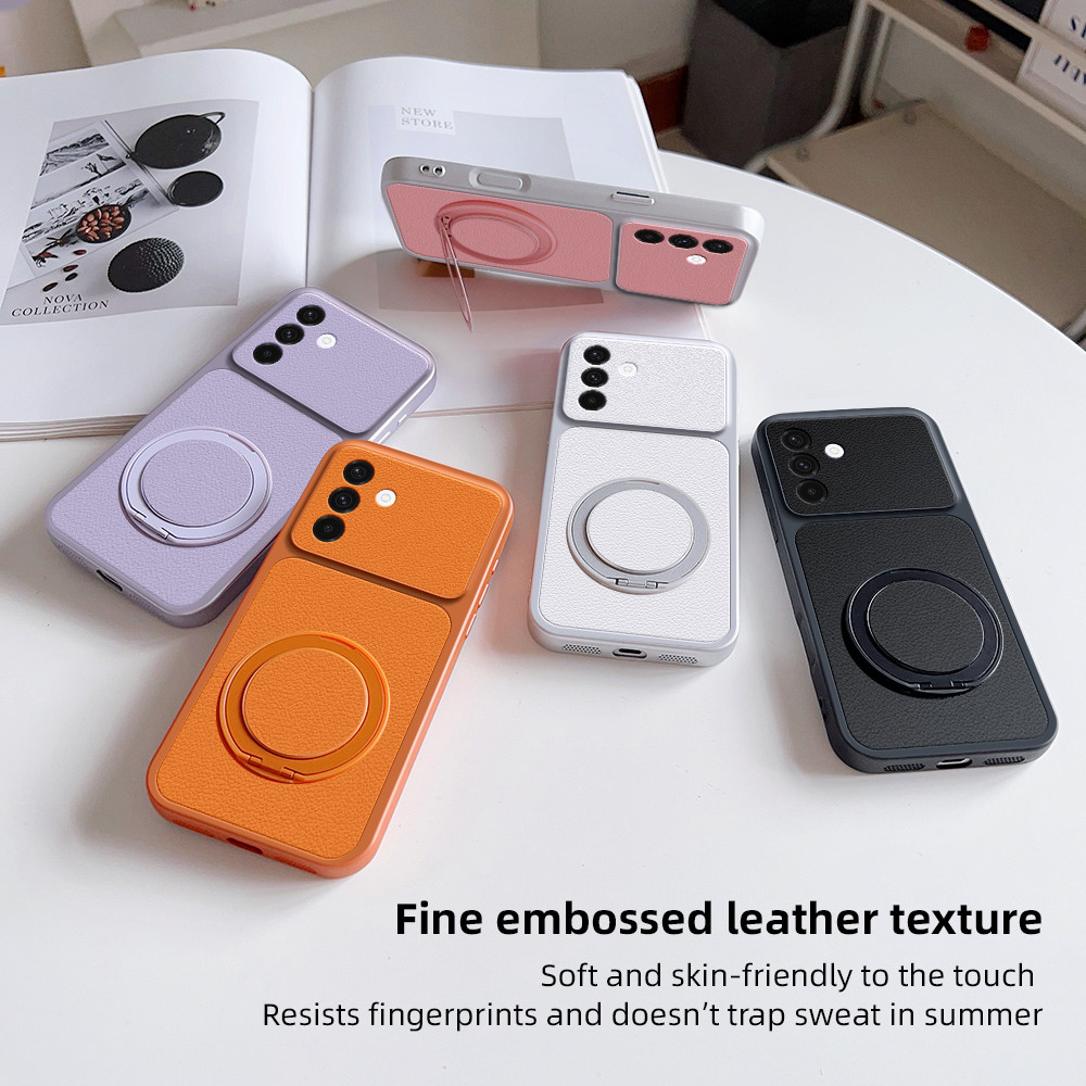 Capa De Telefone Magnética Giratória 360 Luxuosa Para Samsung Galaxy A37 A56 A36 A35 A34 A33 A32 A31 A27 A26 A25 A24 A23