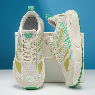 Tênis esportivos unissex com amortecimento, boa respirabilidade, design amplo, adequados para corrida.