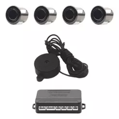 Sensor Estacionamento 4 Pontos Preto Brilho Display Led Preto Brilhante