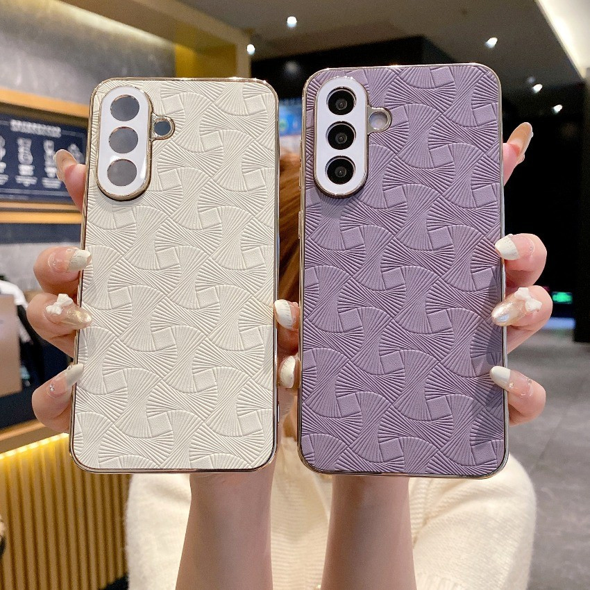 Para Samsung Galaxy A17 A07 A56 A36 A26 A16 A06 A55 A35 A25 A15 A54 A34 A24 A14 Couro Do Plutônio Bonito Duro Precisão B