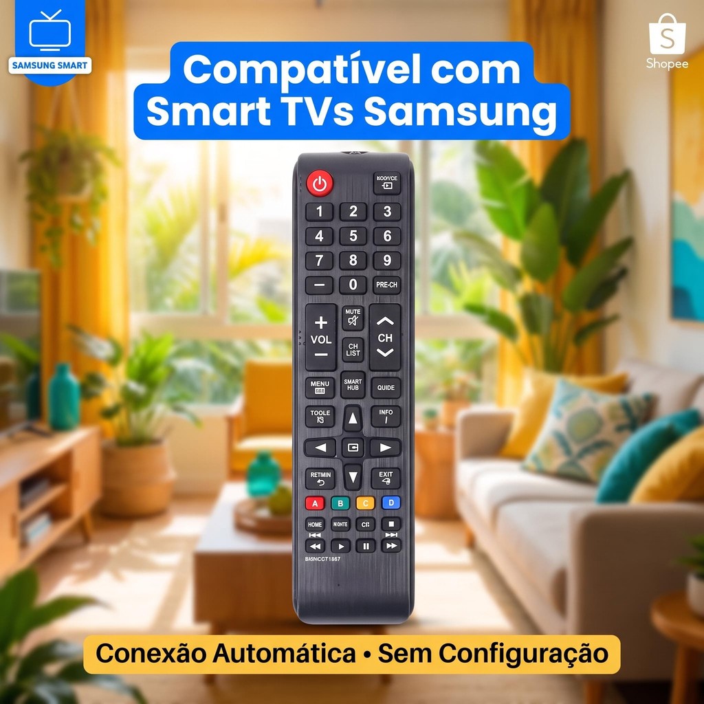 Controle Remoto Le-7028 Compatível Samsung Lcd