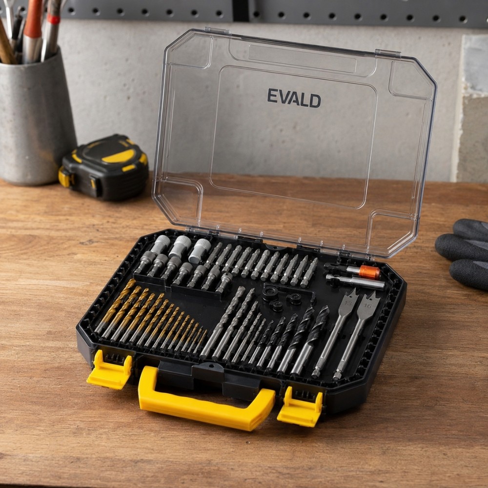 Estojo de Brocas, Bits e Acessórios Kit com 400 Peças EVALD · foto 2