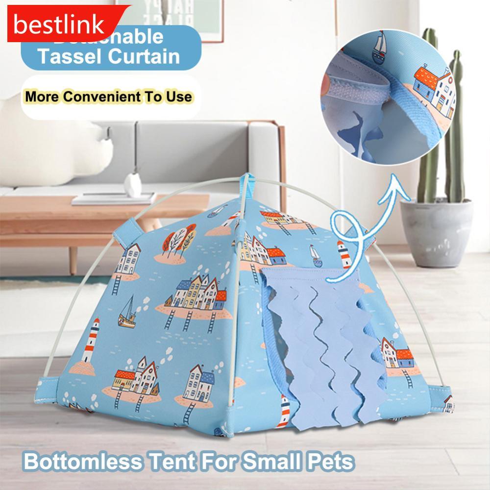 BESTLINK Verão Respirável Sem Fundo Tenda Para Animais De Estimação Cabana Pequeno Animal Esconderijo Abrigo Hamster Cob
