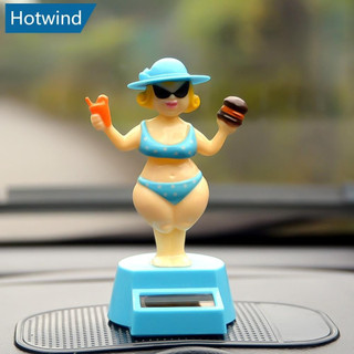 HW Boneca Dançante Havaiana Movida a Energia Solar, Decoração Criativa para Interior de Carro, Brinquedo Energético HM8C