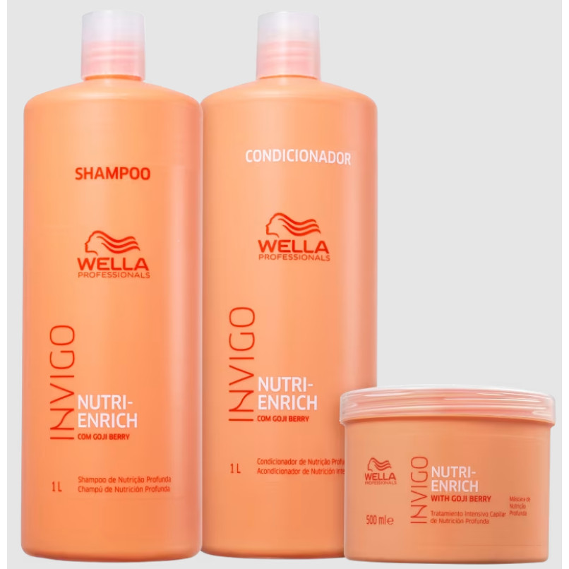 Kit Wella Professionals Invigo Nutri-Enrich Triplo Salon (3 Produtos)