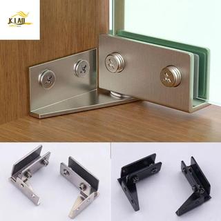 Dobradiça De Armário De Exibição KLAOSD 2 Unidades , Dobradiças De Porta De Vidro De Eixo De Aço Inoxidável , Braçadeira