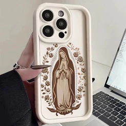 Capa Para Moto G04 G24 G14 G54 G22 G34 G84 Edge 60 PRO Nossa Senhora Silicone Anti-impact Frete Grátis,Envio 24h