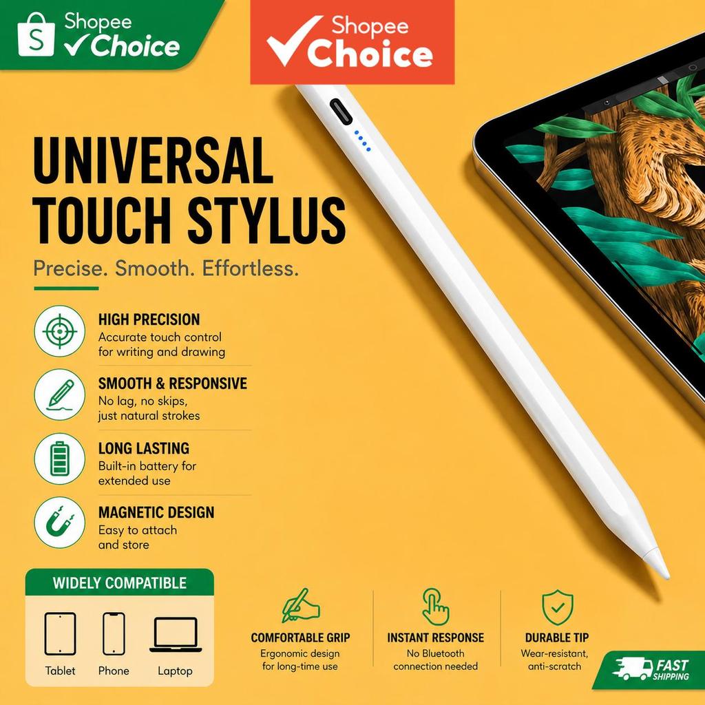 Caneta Stylus Universal Para Xiaomi Tablet Touch Celular