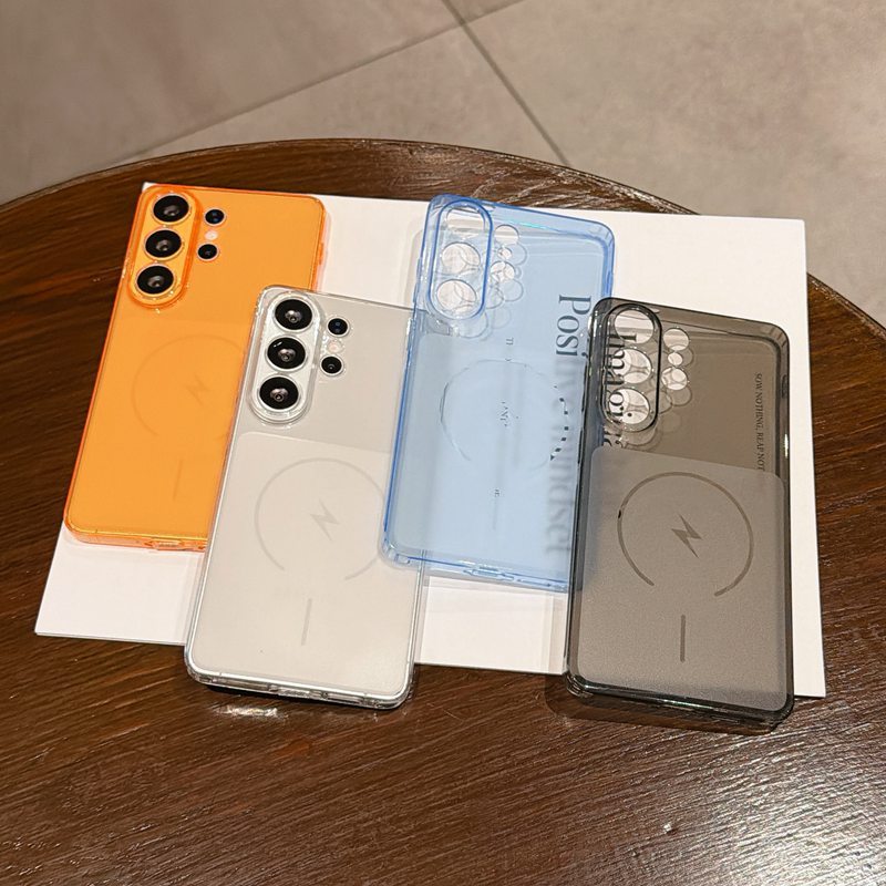 Cor Clara À Prova De Choque Relâmpago Caso De Telefone Para Samsung Galaxy S26 S25 S24 Plus S23 S22 Ultra S25 FE A57 A37