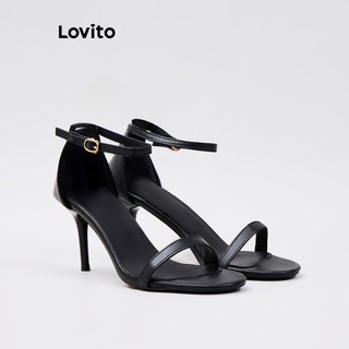 Lovito Sapatos De Salto Alto Elegantes Para O Escritório Estilo Coreano Bico Fino Em Couro Macio Para O Verão LFA50233